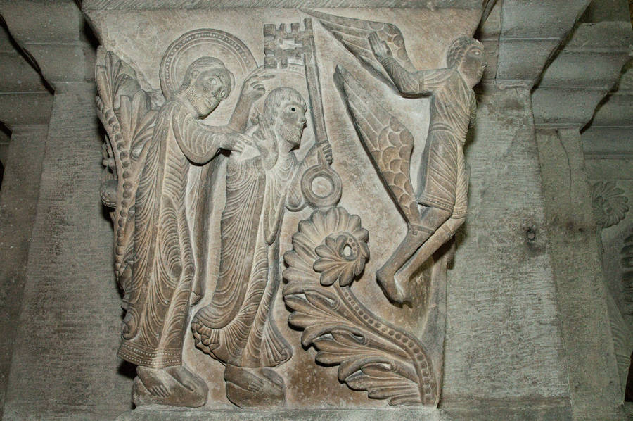 Simon le Magicien sur la cathédrale d'Autun