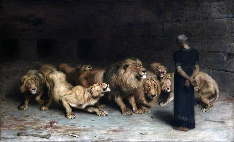 Daniel dans la fosse aux lions