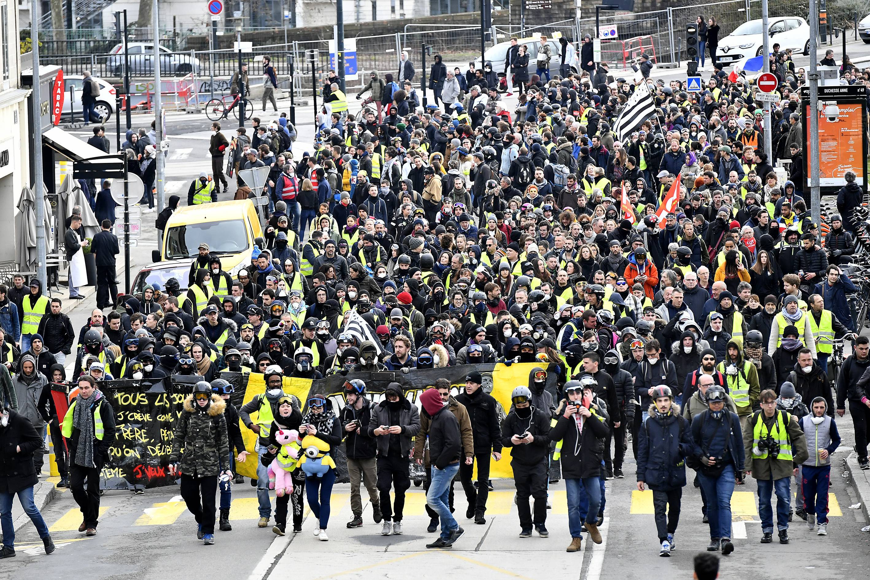 manifestation de Gilets Jaunes en France