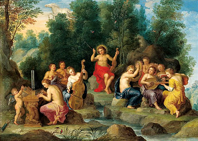 Apollon et les Muses au pied du Mont Helicon