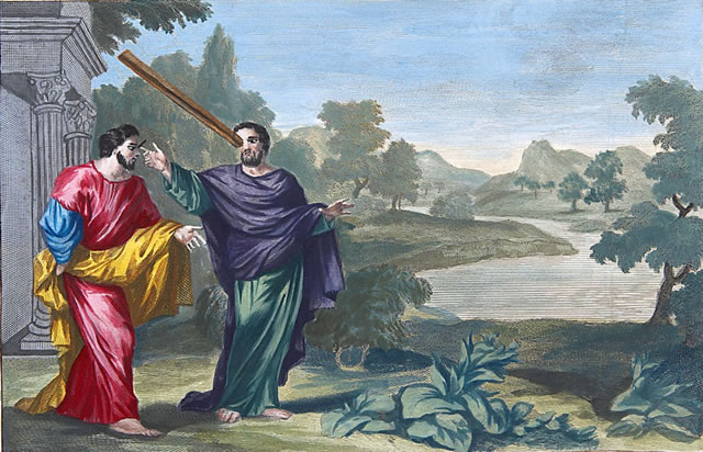 illustration de la poutre et de la paille