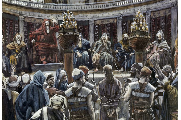 Illustration du procès de Jésus
