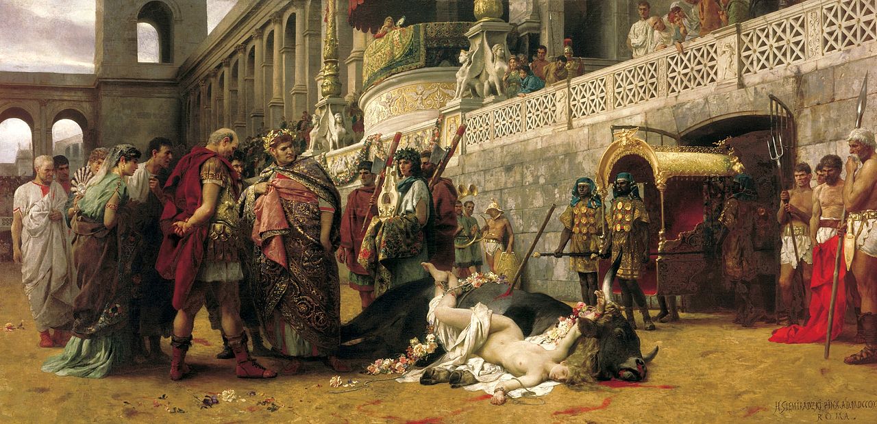 Dircé chrétienne et empereur Néron