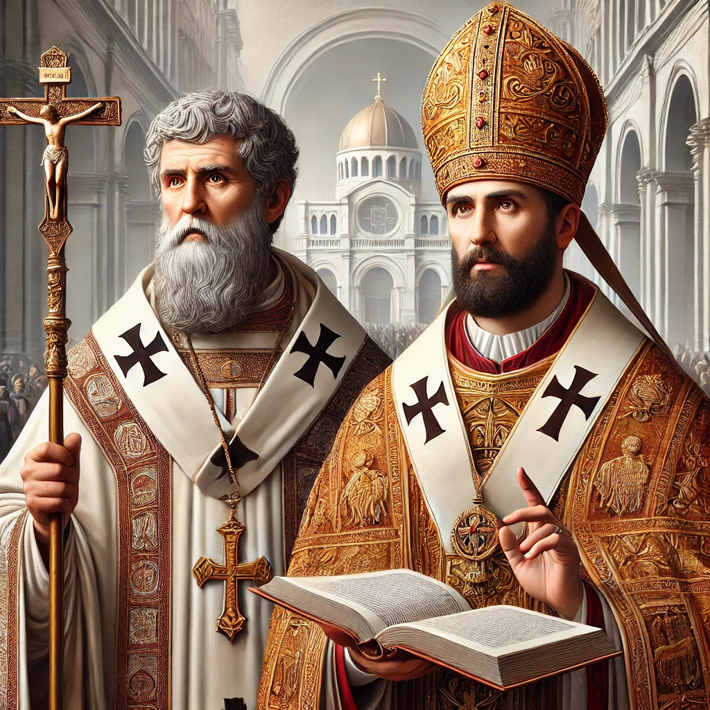 Augustin et Chrysostome