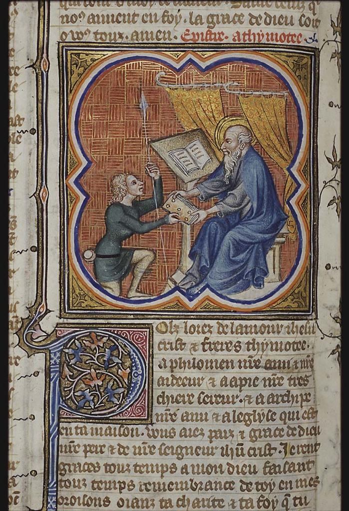 Saint Paul écrivant une lettre